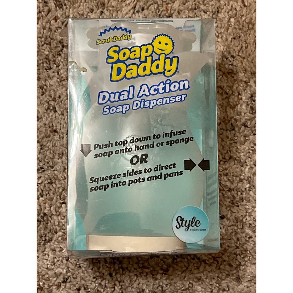 Scrub Daddy Soap Daddy Dual Action Soaap Dispenser -Clear